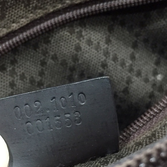 ❤️SOLD❤️Gucci brown and black monogram nylon bamboo handle vintage tote bag - Picture 14 of 14